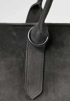 Corîu Suede Large Bitta Bag In Grey