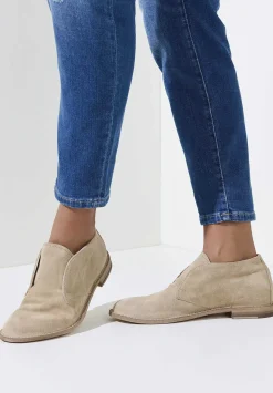 Officine Creative Suede Linzi Bootie In Nude Sapring