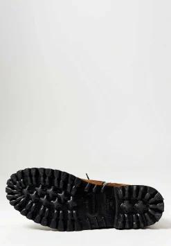 Officine Creative Suede Loraine Jefferson High Ankle Boots In Birra Brown