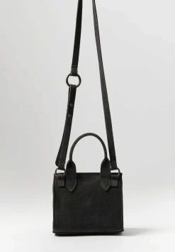 Corîu Suede Mini Bitta Crossbody Bag In Grey