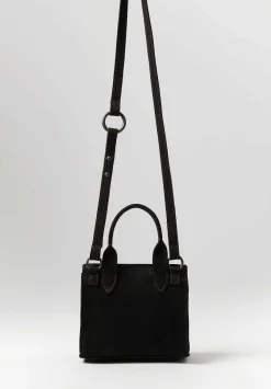 Corîu Suede Mini Bitta Crossbody Bag In Dark Brown