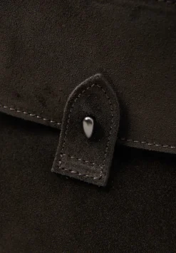 Corîu Suede Mini Bitta Crossbody Bag In Dark Brown