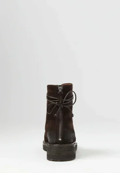 Marsèll Suede Parrucca Combat Boots In Moro Brown