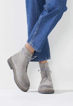 Marsèll Suede Parrucca Lace-Up Ankle Boots In Asfalto Grey