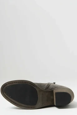 Officine Creative Suede Sherry Boot In Light Cachemire Grey