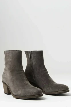Officine Creative Suede Sherry Boot In Light Cachemire Grey