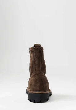 Officine Creative Suede Spectacular Jefferson High Ankle Boot In Muschio Brown