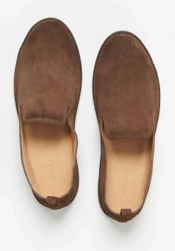 Marsèll Suede Strasacco Pantofola Shoe In Chocolate Brown