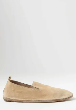 Marsèll Suede Strasacco Pantofola Shoe In Biscotto Brown