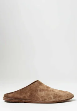 Marsèll Suede Strasacco Sabot In Hazelnut Brown