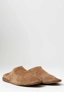 Marsèll Suede Strasacco Sabot In Hazelnut Brown