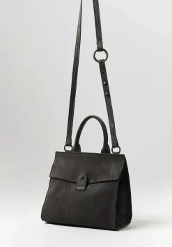 Corîu Suede Xsmall Bitta Crossbody Bag In Grey