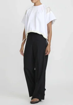 Sacai Suiting Mix Pants In Black