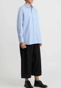 Toogood Textured Cotton ''Storyteller'' Shirt In Oxford Blue