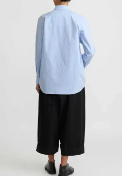 Toogood Textured Cotton ''Storyteller'' Shirt In Oxford Blue