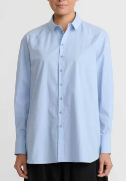 Toogood Textured Cotton ''Storyteller'' Shirt In Oxford Blue