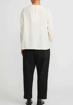 Toogood The Cutter Herringbone Cotton Top In Raw White
