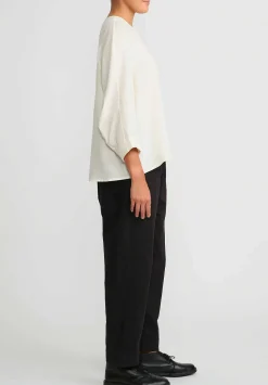 Toogood The Cutter Herringbone Cotton Top In Raw White