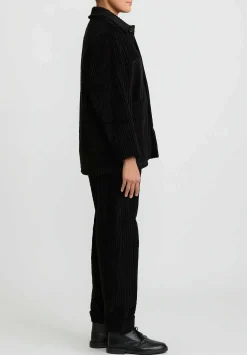 Toogood The Stonemason Bold Cotton Corduroy Jacket In Flint Black