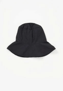 Album di Famiglia Tissue Cotton Hat In Black