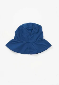 Album di Famiglia Tissue Cotton Hat In Navy Blue
