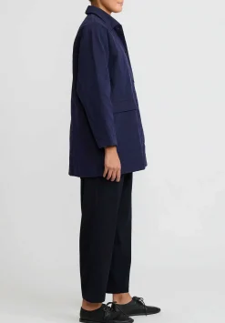 Casey Casey Tough Cotton Ethal Jacket In Navy Blue