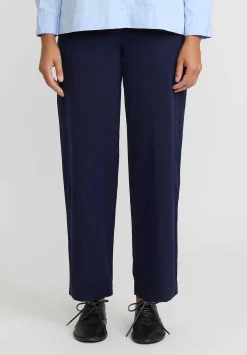 Casey Casey Tough Cotton Marie Pant In Navy Blue