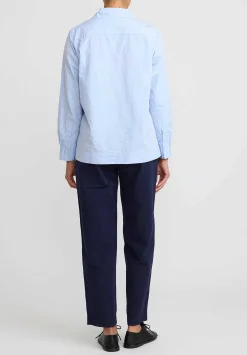 Casey Casey Tough Cotton Marie Pant In Navy Blue
