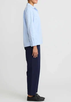 Casey Casey Tough Cotton Marie Pant In Navy Blue