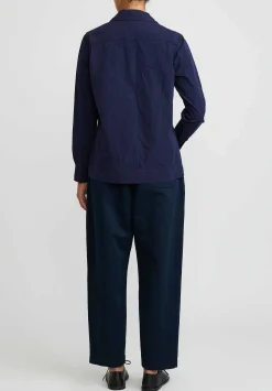 Casey Casey Twill Fabi Italian Pant In Navy Blue