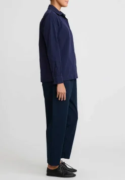 Casey Casey Twill Fabi Italian Pant In Navy Blue