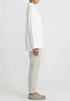 Album di Famiglia Unisex Collar Shirt In Milk White
