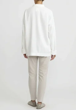 Album di Famiglia Unisex Collar Shirt In Milk White