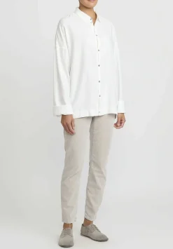 Album di Famiglia Unisex Collar Shirt In Milk White