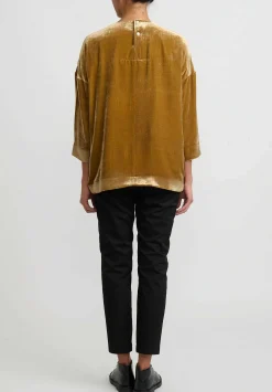 Toogood Velvet ''Pianist'' Top In Old Gold