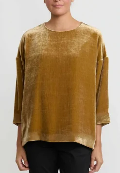 Toogood Velvet ''Pianist'' Top In Old Gold