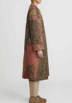 By Walid Victorian Shawl ''Nancy'' Coat In Black Multicolor
