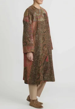 By Walid Victorian Shawl ''Nancy'' Coat In Black Multicolor