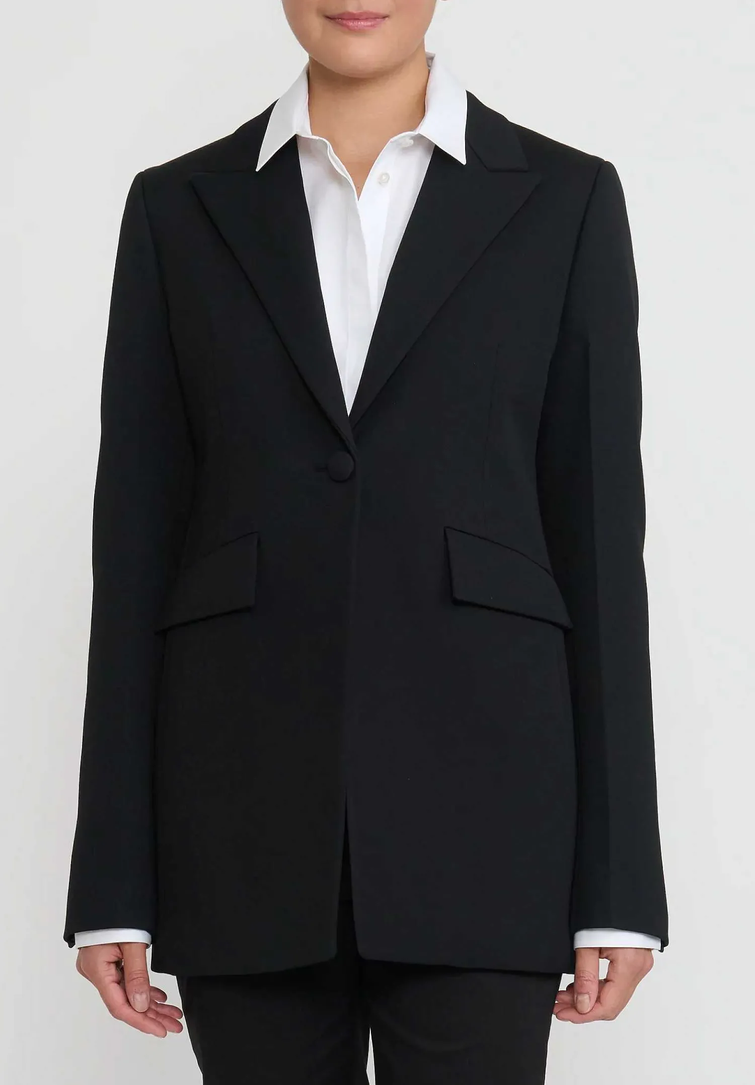 Jil Sander Virgin Wool Tailored Jacket In Black