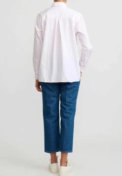 Bergfabel Washed Paper Cotton Loose Tyrol Shirt In Pale Pink
