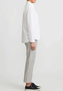 Bergfabel Washed Paper Cotton ''Tyrol'' Shirt In White