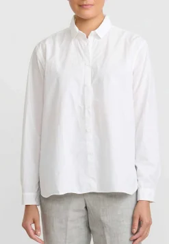 Bergfabel Washed Paper Cotton ''Tyrol'' Shirt In White