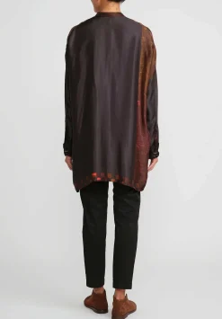 Masnada Weld French Cuff Shirt In Red & Black