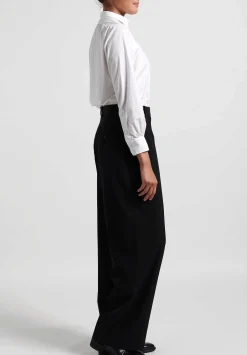 The Row Wide Leg ''Phoebe'' Pants In Black