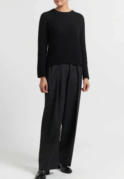 The Row Wool ''Marcelina'' Pant In Grey Melange