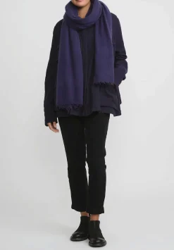 Rundholz Dip Wool Oversized A-Line Jacket In Grape Blue