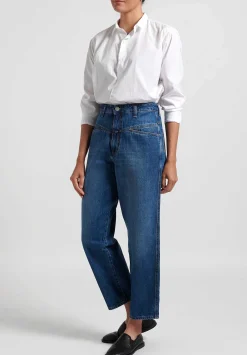 Closed Worker '85'' High-Rise Jeans In Mid-Blue